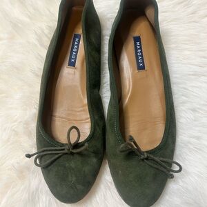 Margaux Olive Suede Loafers